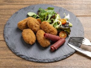 Comida-vegana-para-llevar-croquetas-ibericas